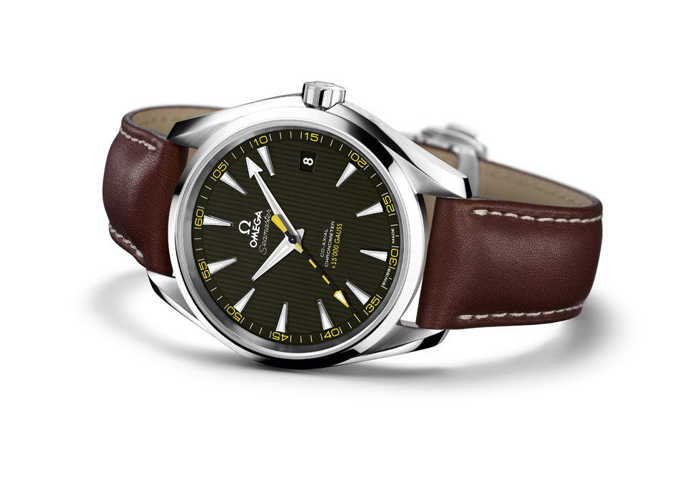 Omega Seamaster Aqua Terra avec Bracelet en Cuir