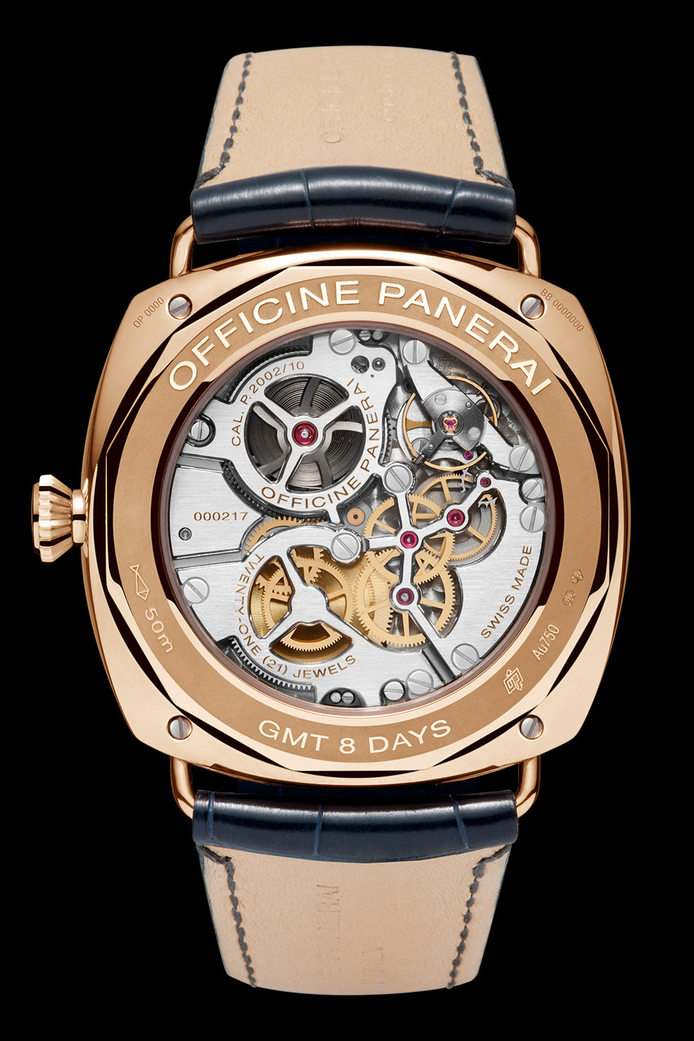 Panerai Radiomir 8 Days GMT - Caseback