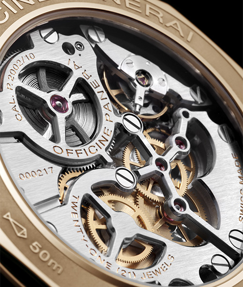 Panerai Radiomir 8 Days GMT - Mechanisme