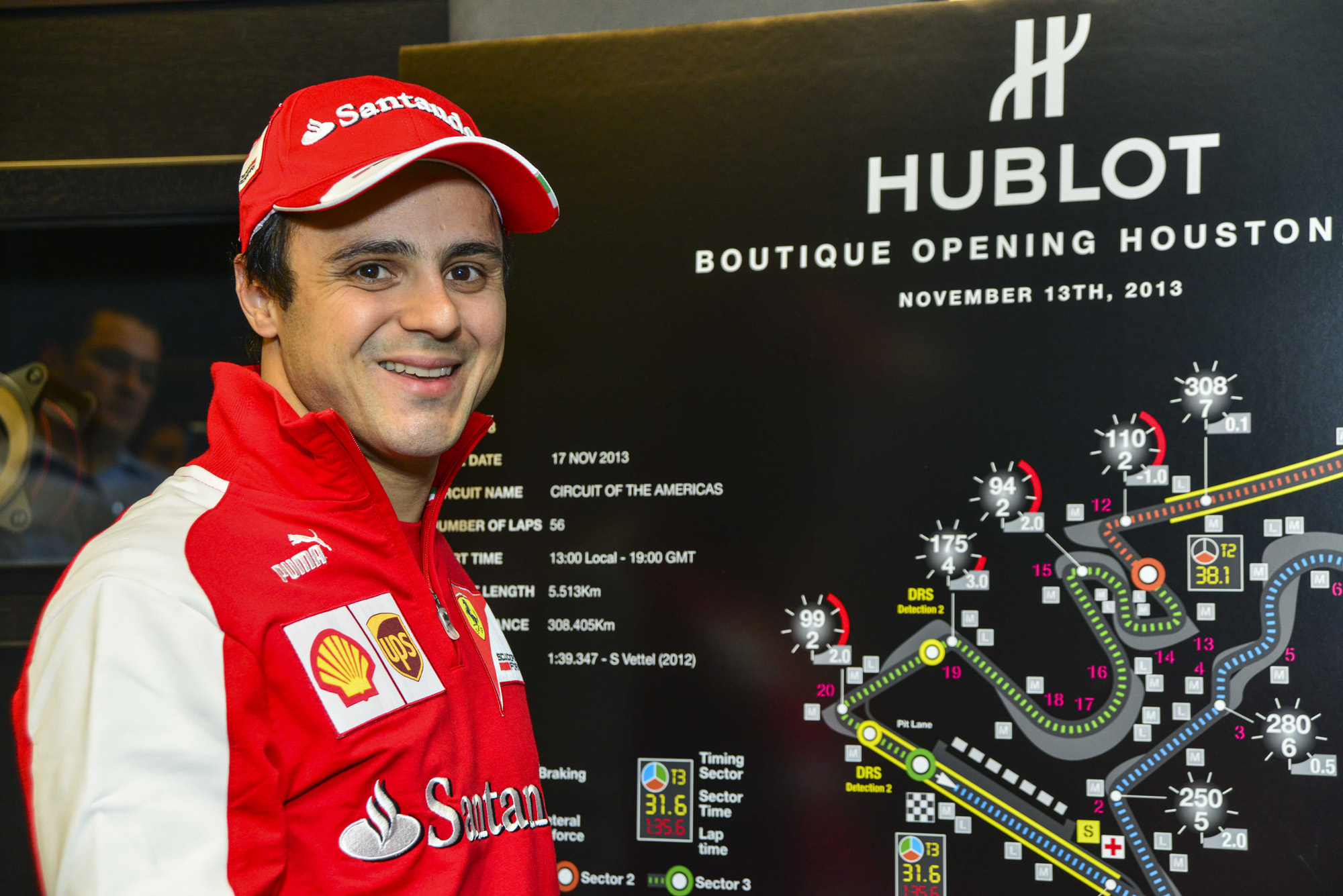 Hublot Houston Galleria Grand Opening with Formula 1 Driver Felipe Massa