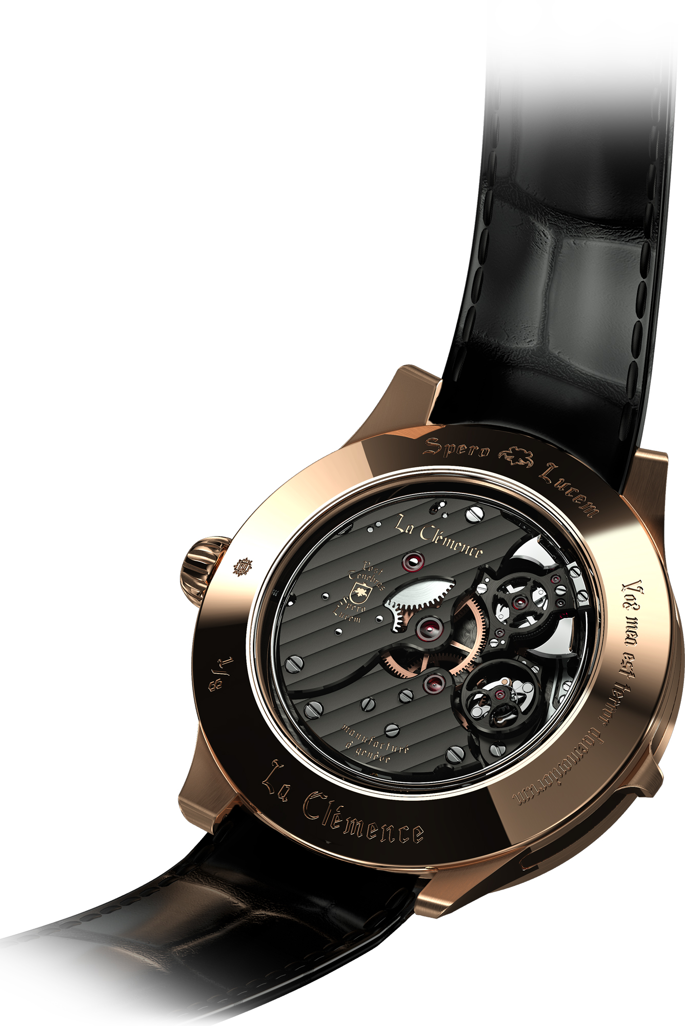 Spero Lucem La Clemence - Caseback