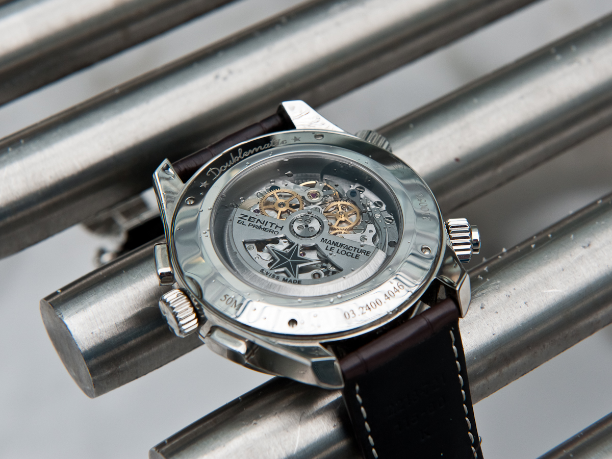 Zenith Pilot Doublematic - Arrière du Boitier