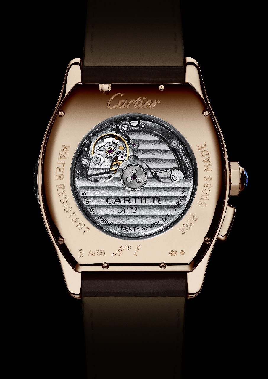 Cartier Tortue Worldtime - Or Rose (Caseback)