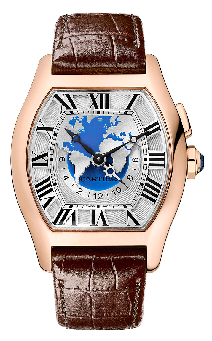 Cartier Tortue Worldtime - Or Rose