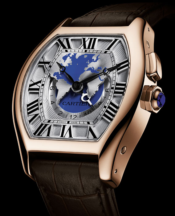 Cartier Tortue Worldtime - Or Rose