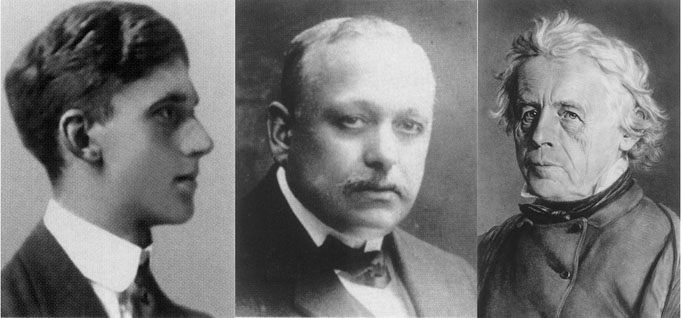 Jean Leon Reutter avec Edmond Jaeger et Antoine LeCoultre