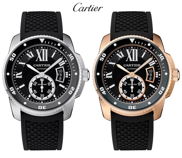 Les modèles Calibre de Cartier Diver