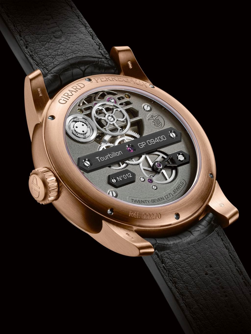 Girard-Perregaux Neo Tourbillon Trois Ponts - Caseback