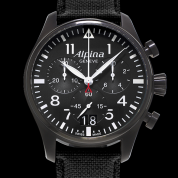 Alpina Startimer Pilot Chronograph Big Date Black