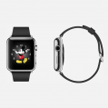 Apple Watch - 38mm Stainless Steel Case with Black Classic Buckle