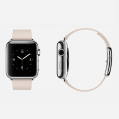 Apple Watch - 38mm Stainless Steel Case with Soft Pink Modern Buckle