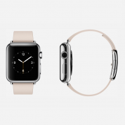 Apple Watch - 38mm Stainless Steel Case with Soft Pink Modern Buckle