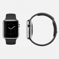 Apple Watch - 42mm Stainless Steel Case with Stone Leather Loop