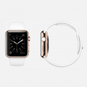 Apple Watch Edition - 38mm 18-Karat Rose Gold Case with White Sport Band