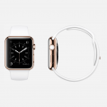 Apple Watch Edition - 42mm 18-Karat Rose Gold Case with White Sport Band