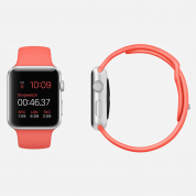 Apple Watch Sport - 38mm Silver Aluminum Case with Pink Sport Band