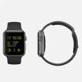 Apple Watch Sport - 38mm Space Gray Aluminum Case with Black Sport Band