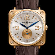 Bell & Ross Aviation BR S Pink Gold Pearl Dial