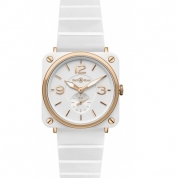 Bell & Ross Aviation BR S Rose Gold & White Ceramic