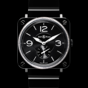 Bell & Ross Aviation Ladies BR S Black Ceramic &  Diamonds
