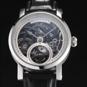 Benzinger Manual Winding Movement 3/4-Skeleton Black Rose Engine