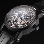 Benzinger Manual Winding Movement Full Skeleton Black and White