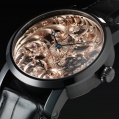 Benzinger Manual Winding Movement Full Skeleton Black-Rose Gold