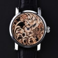 Benzinger Manual Winding Movement Full Skeleton Floral