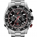Bulova Precisionist Chronograph Black Dial Stainless Steel Mens