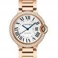 Cartier Ballon Bleu de Cartier Ladies Automatic Pink Gold & Diamonds 36 MM