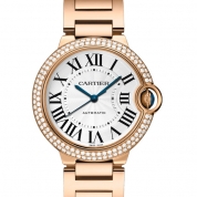 Cartier Ballon Bleu de Cartier Ladies Automatic Pink Gold & Diamonds 36 MM