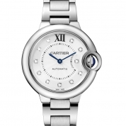 Cartier Ballon Bleu de Cartier Ladies Automatic Steel & Diamonds 33 MM