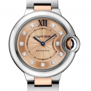 Cartier Ballon Bleu de Cartier Ladies Automatic Steel & Pink Gold 33 MM