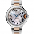 Cartier Ballon Bleu de Cartier Ladies Automatic Steel & Pink Gold 33 MM
