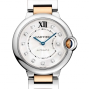 Cartier Ballon Bleu de Cartier Ladies Automatic Steel & Pink Gold 36 MM