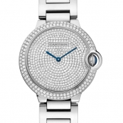 Cartier Ballon Bleu de Cartier Ladies Automatic White Gold & Diamonds 36 MM