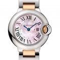 Cartier Ballon Bleu de Cartier Ladies Quartz Steel & Pink Gold 28 MM