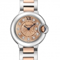 Cartier Ballon Bleu de Cartier Ladies Quartz Steel & Pink Gold 28 MM