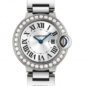 Cartier Ballon Bleu de Cartier Ladies Quartz White Gold & Diamonds 28 MM