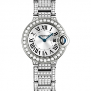 Cartier Ballon Bleu de Cartier Ladies Quartz White Gold & Diamonds 28 MM