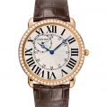 Cartier Ronde Louis Cartier 42 MM Manual Pink Gold & Diamonds