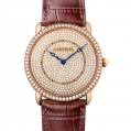 Cartier Ronde Louis Cartier Large Model Manual Pink Gold & Diamonds