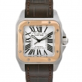 Cartier Santos de Cartier Santos 100 Medium Model Automatic Pink Gold & Steel