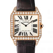 Cartier Santos de Cartier Santos-Dumont Manual Pink Gold & Diamonds