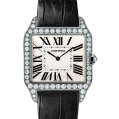Cartier Santos de Cartier Santos-Dumont Manual White Gold & Diamonds