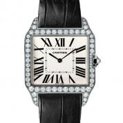 Cartier Santos de Cartier Santos-Dumont Manual White Gold & Diamonds