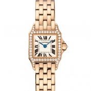 Cartier Santos Demoiselle Mini Model Quartz Pink Gold
