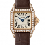 Cartier Santos Demoiselle Small Model Quartz Pink Gold