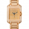 Cartier Tank Ladies Anglaise Watch Large Model Pink Gold