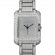 Cartier Tank Ladies Anglaise Watch Large Model White Gold